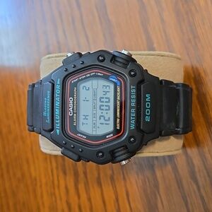 Casio Men's DW290-1V Classic Alarm Chronograph Shock Resistant Sport Watch